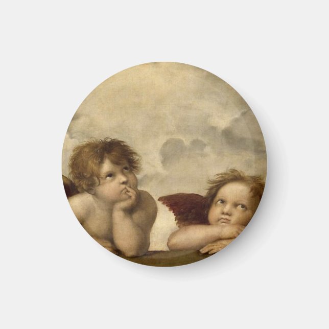 Imã Angels Cherubs Raphael Santi Sistine Madonna Sweet (Frente)