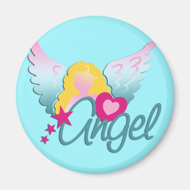Imã Angels Love | ciano (Frente)
