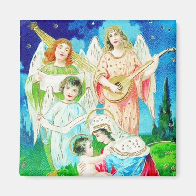 Imã Angels Sing Vintage Magnet (Frente)