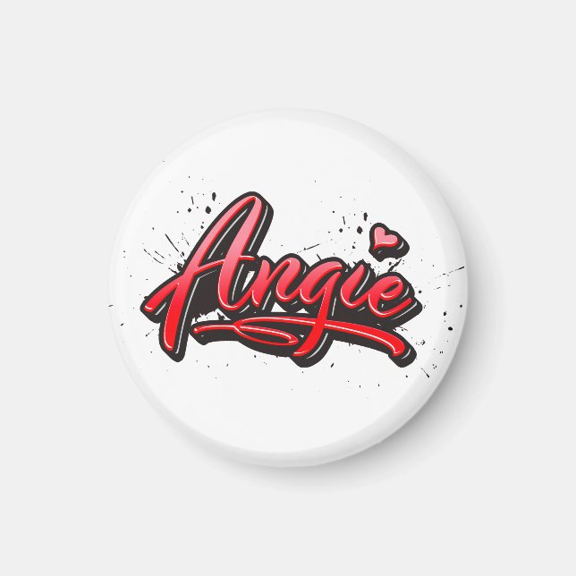 Imã Angie Heart Splash Magnet (Frente)