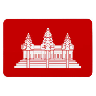 Ímã Angkor Wat Cambodian / Khmer Flag