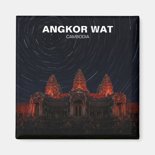 Imã Angkor Wat Cambodja à Noite (Frente)