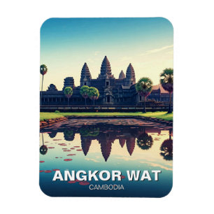 Ímã Angkor Wat Cambodja no amanhecer