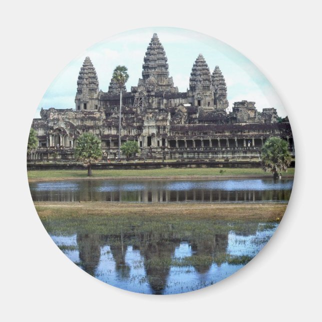 Imã Angkor Wat Cambodja Temple Viagem Fotografia (Frente)