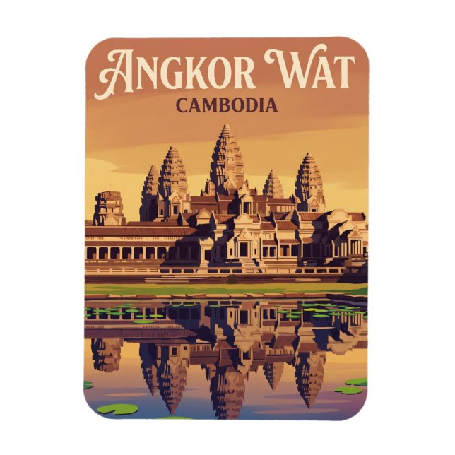 Ímã Angkor Wat Camboja (Vertical)