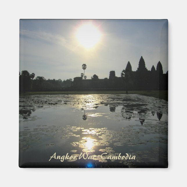 Imã Angkor Wat Morning Magnet (Frente)