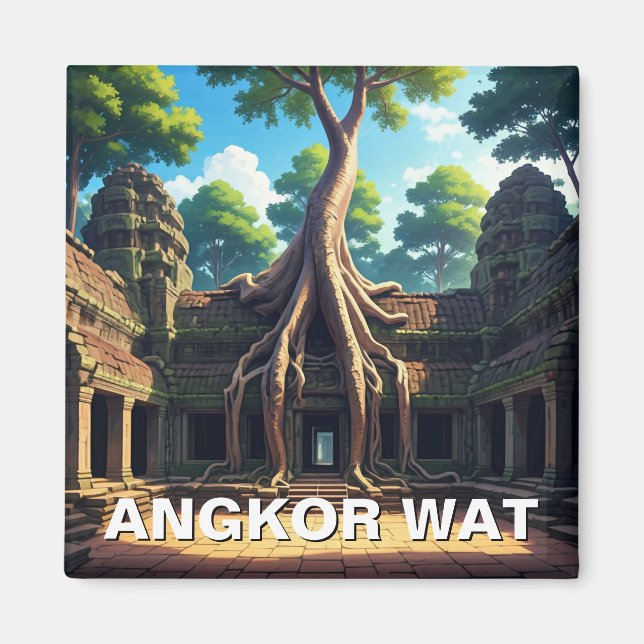 Imã Angkor Wat Temple Tree Camboja (Frente)