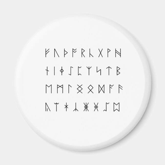 Imã Anglo-Saxon Runes (Frente)
