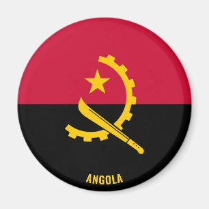 Imã Angola Flag Charming Patriotic Magnet