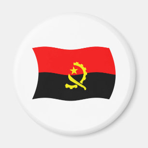 Imã Angola Flag Magnet