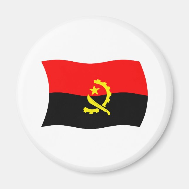 Imã Angola Flag Magnet (Frente)