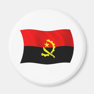 Imã Angola Flag Magnet