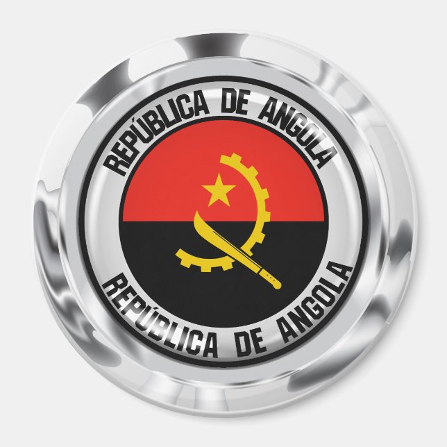 Imã Angola Round Emblem (Frente)