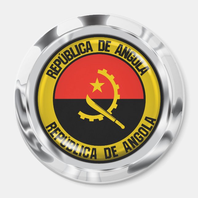 Imã Angola Round Emblem (Frente)