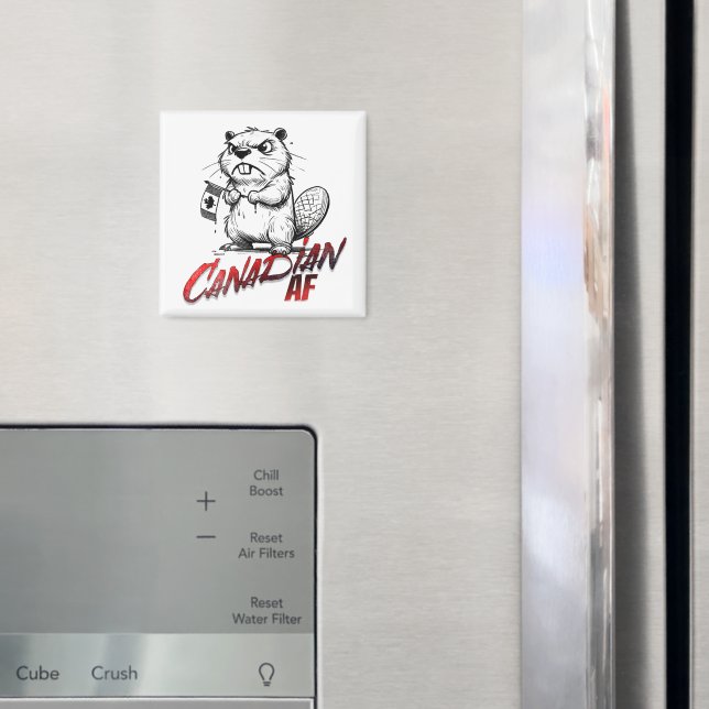 Imã Angry Beaver Canadian AF (In Situ (Fridge))