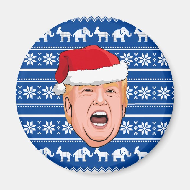 Imã Angry Donald Trump Christmas (Frente)