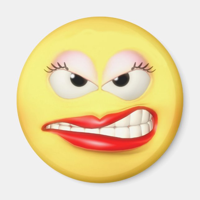Imã Angry Girl Magnet (Frente)
