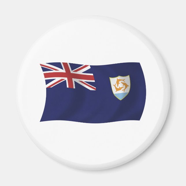 Imã Anguilla Flag Magnet (Frente)
