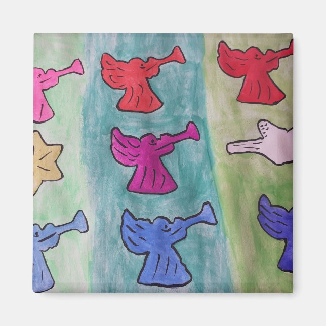 Imã Ângulos De Natal Com Tapetes (Frente)