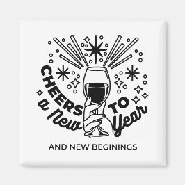 Imã Animação a uma Design de Celebração de Ano Novo