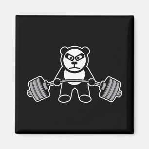Imã Animação do Urso Panda Levantado - Esboço