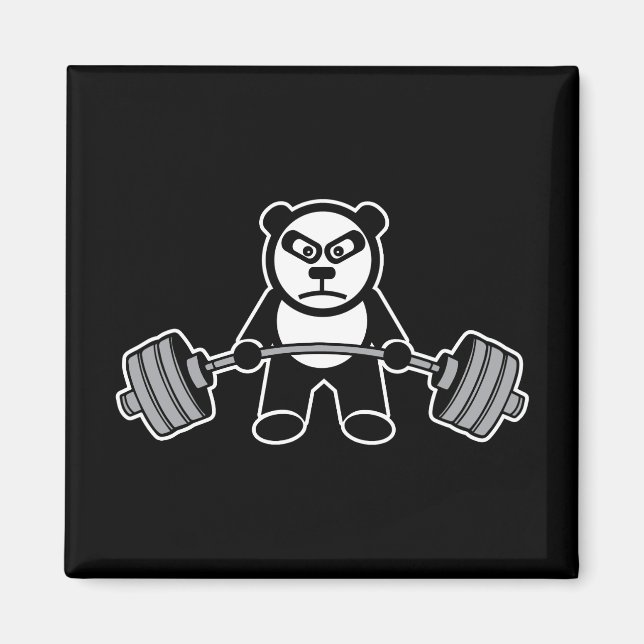 Imã Animação do Urso Panda Levantado - Esboço (Frente)