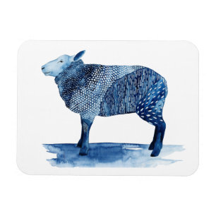 Ímã Animais Azuis-De-Cerrado-Cobalto - Ovinos
