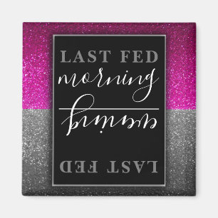 Imã Animais Cachorros Cães Glitter Lembrete da Comida