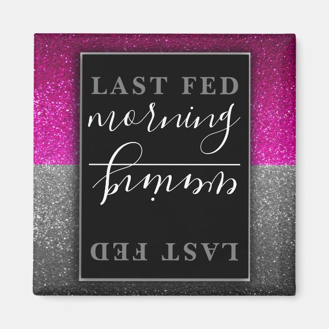 Imã Animais Cachorros Gatos Cães Glitter Lembrete de C (Frente)