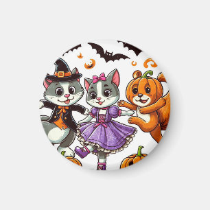 Imã Animais Dançando em Figurinos de Halloween