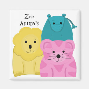 Imã Animais de Zoológico Bebês