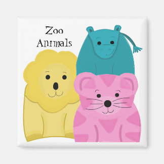 Imã Animais de Zoológico Bebês
