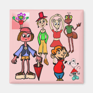 Imã animais dos desenhos animados do ímã