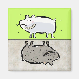 Imã animais limpos/sujos (máquina de lavar louça)