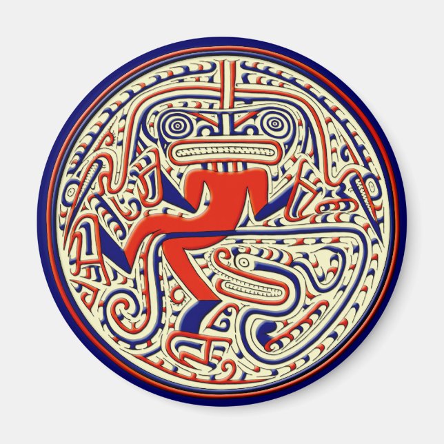 Imã Animais mitológicos pré-colombianos (Frente)