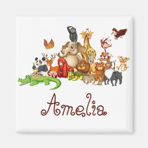 Imã Animais personalizados para crianças