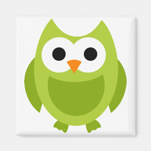 Imã Animal bonito dos desenhos animados do verde dos