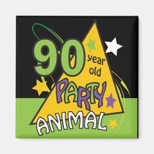 Imã Animal de festa de 90 anos  Aniversário de 90