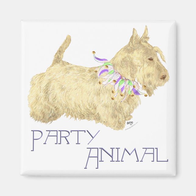 Imã Animal de Festa Scottish Terrier (Frente)