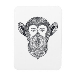 Ímã Animal selvagem do Doodle da floresta