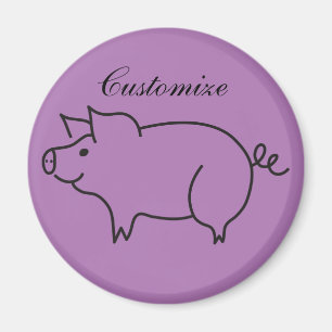 Imã Animal Thunder_Cove do porco