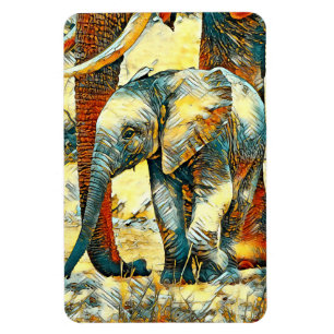 Ímã AnimalArt_Elephant_010