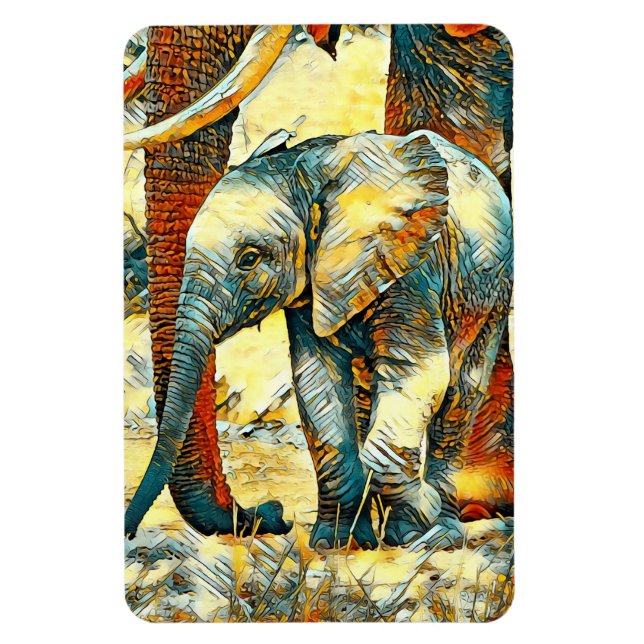 Ímã AnimalArt_Elephant_010 (Vertical)