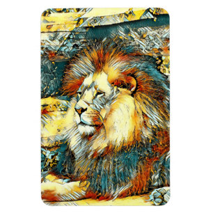 Ímã AnimalArt_Lion_033
