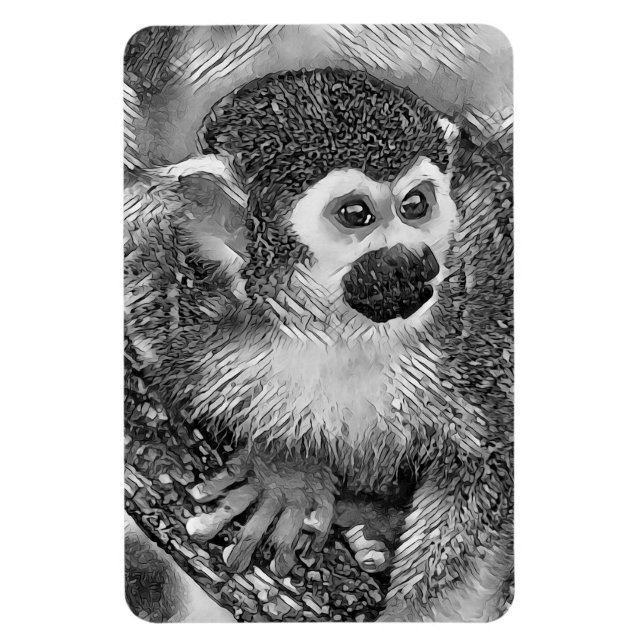 Ímã AnimalArtBW_Mackey_002 (Vertical)