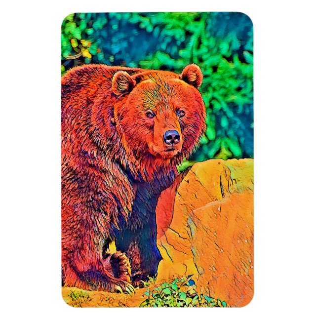 Ímã AnimalColor_Bear_001 (Vertical)