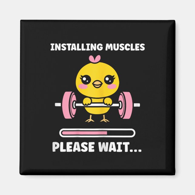 Imã Animals Installing Muscles Fitness Bodybuilding Ch (Frente)