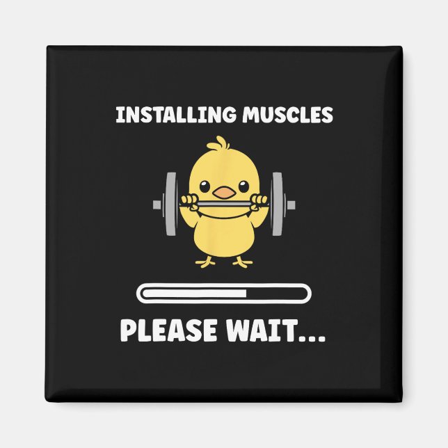 Imã Animals Installing Muscles Fitness Bodybuilding Ch (Frente)