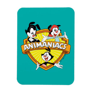 Ímã Animaniacs Warner Brothers & Sister WB Shield