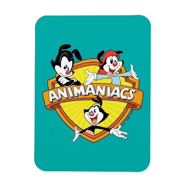 Ímã Animaniacs | Warner Brothers & Sister WB Shield (Vertical)